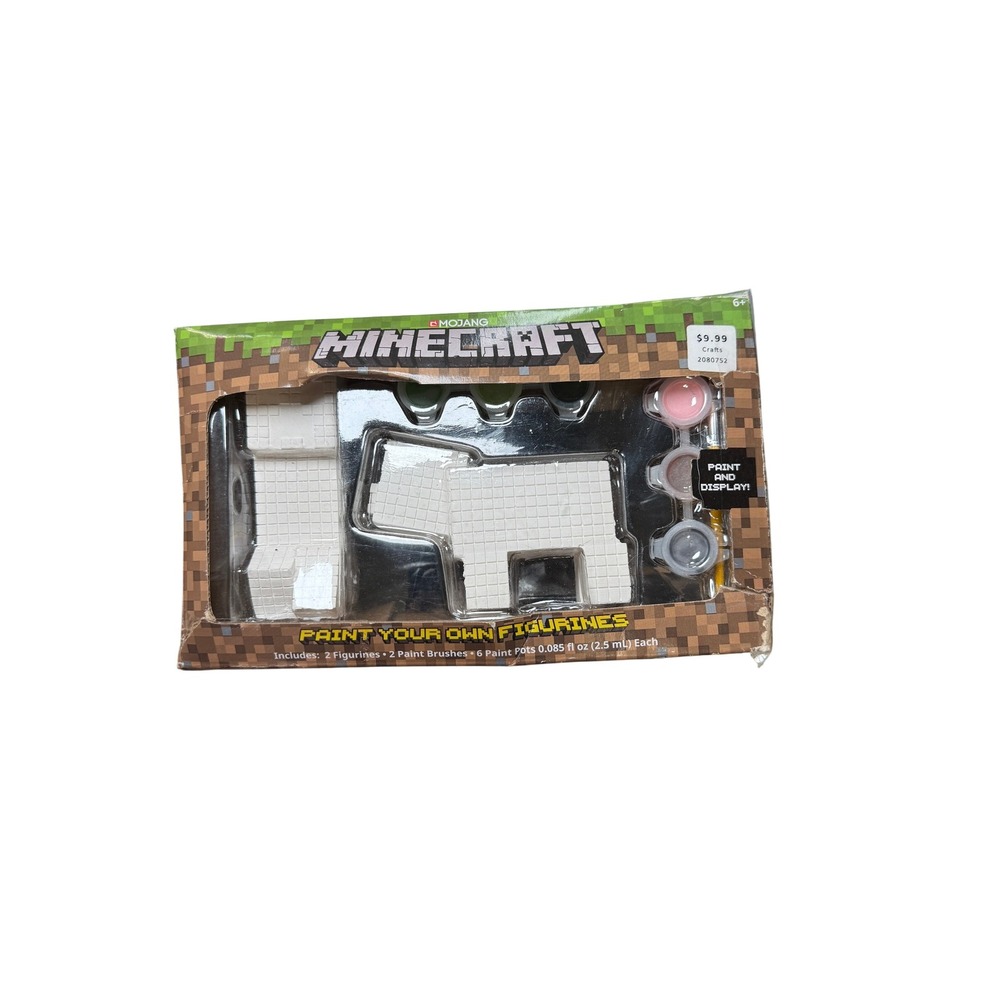 Minecraft Paint Your‎ Own Figurines Craft Set